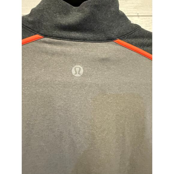 Lululemon Mens Active Full Zip Gray Jacket Orange  XL - Picture 4 of 8